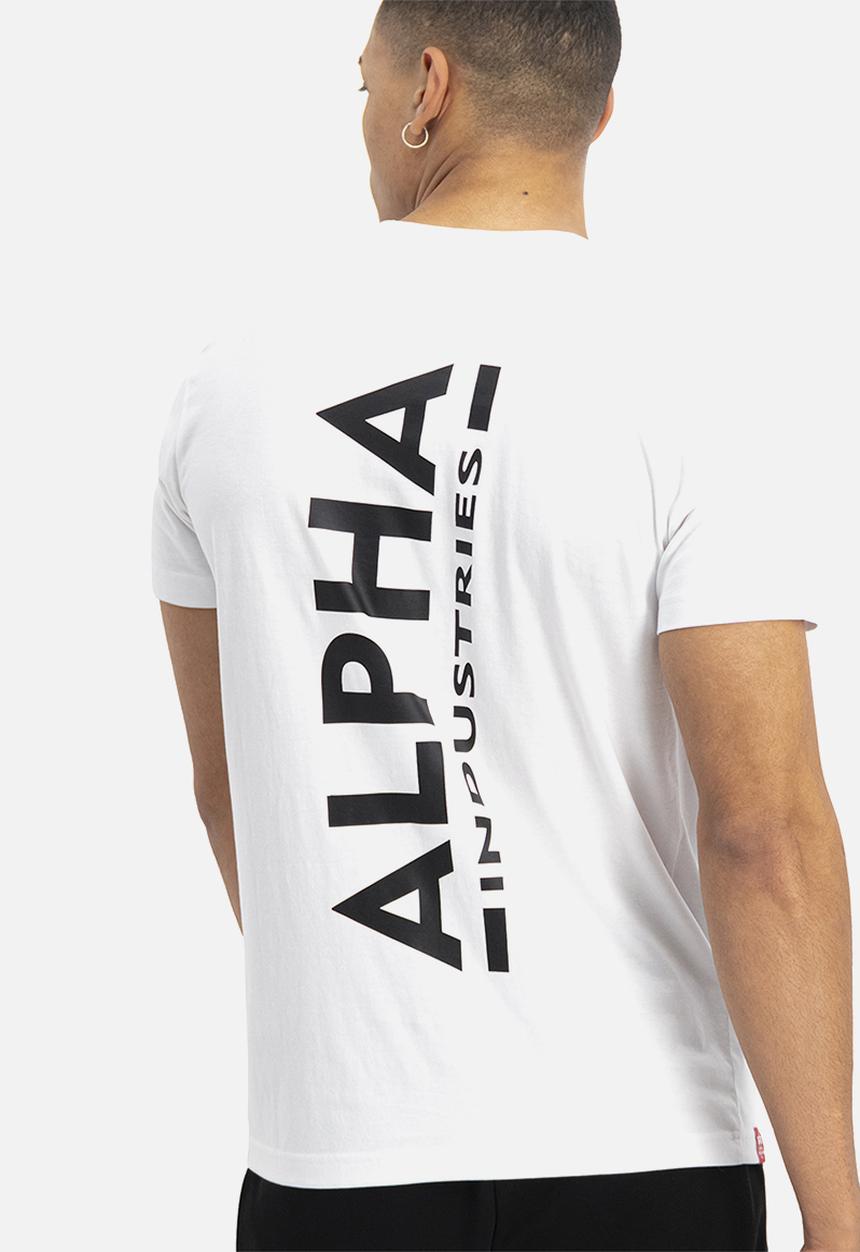 Alpha Industries - Alpha back print tee - white