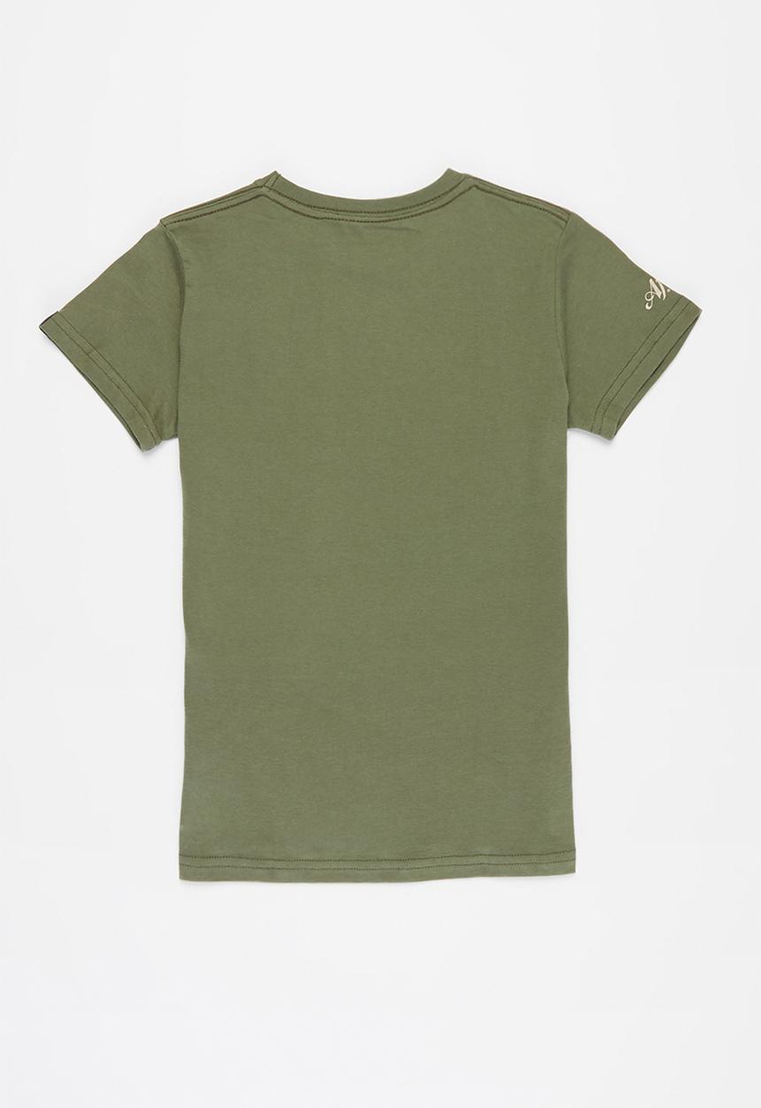 Quiksilver - Africa tall stacks short sleeve tee yth - khaki
