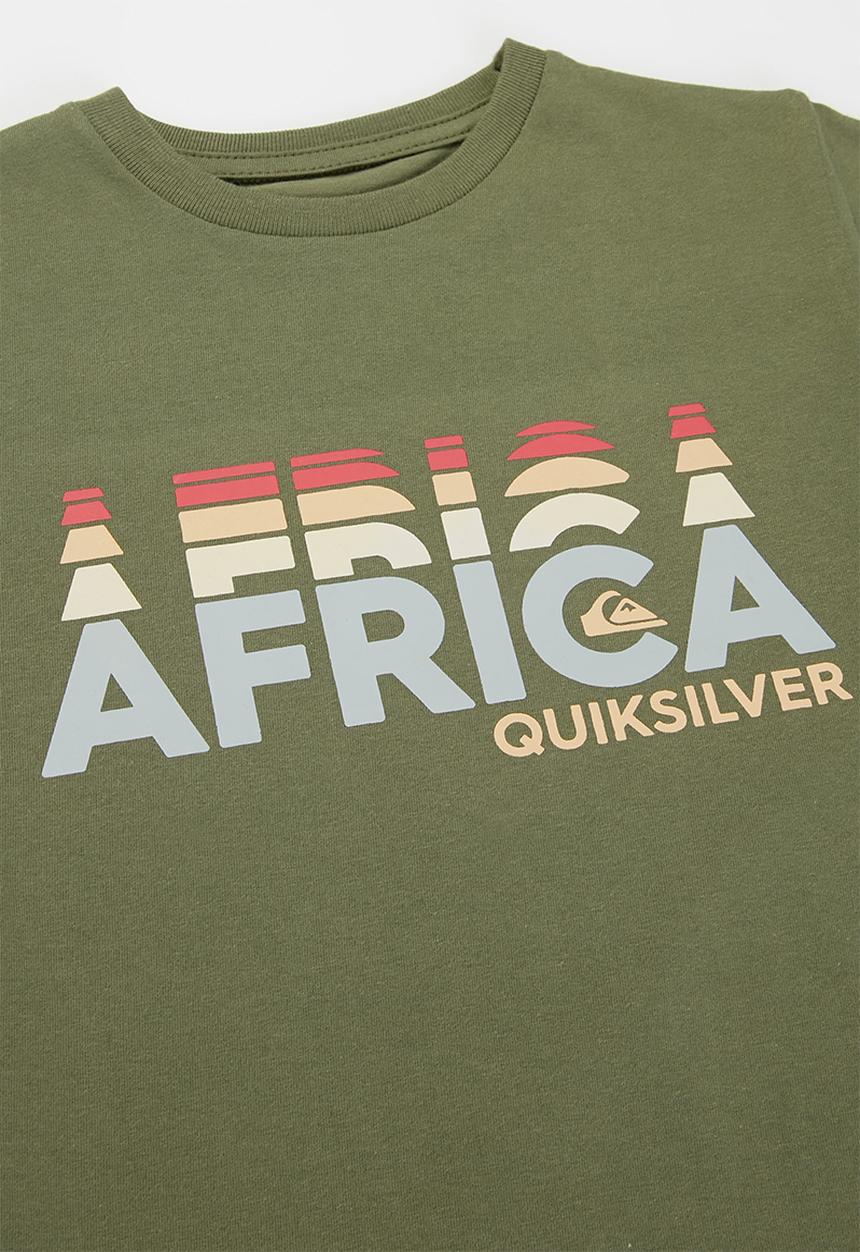 Quiksilver - Africa tall stacks short sleeve tee yth - khaki