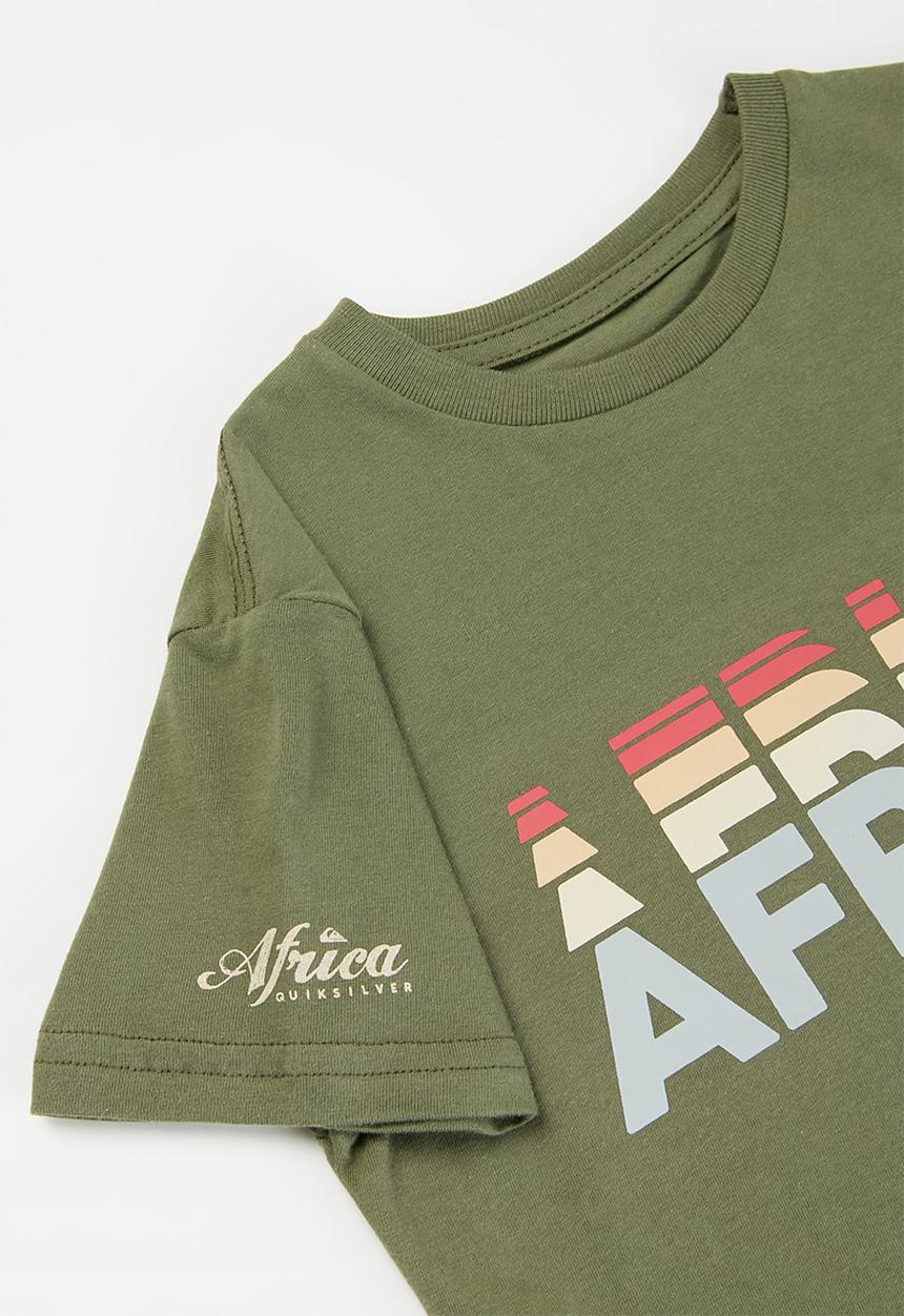 Quiksilver - Africa tall stacks short sleeve tee yth - khaki