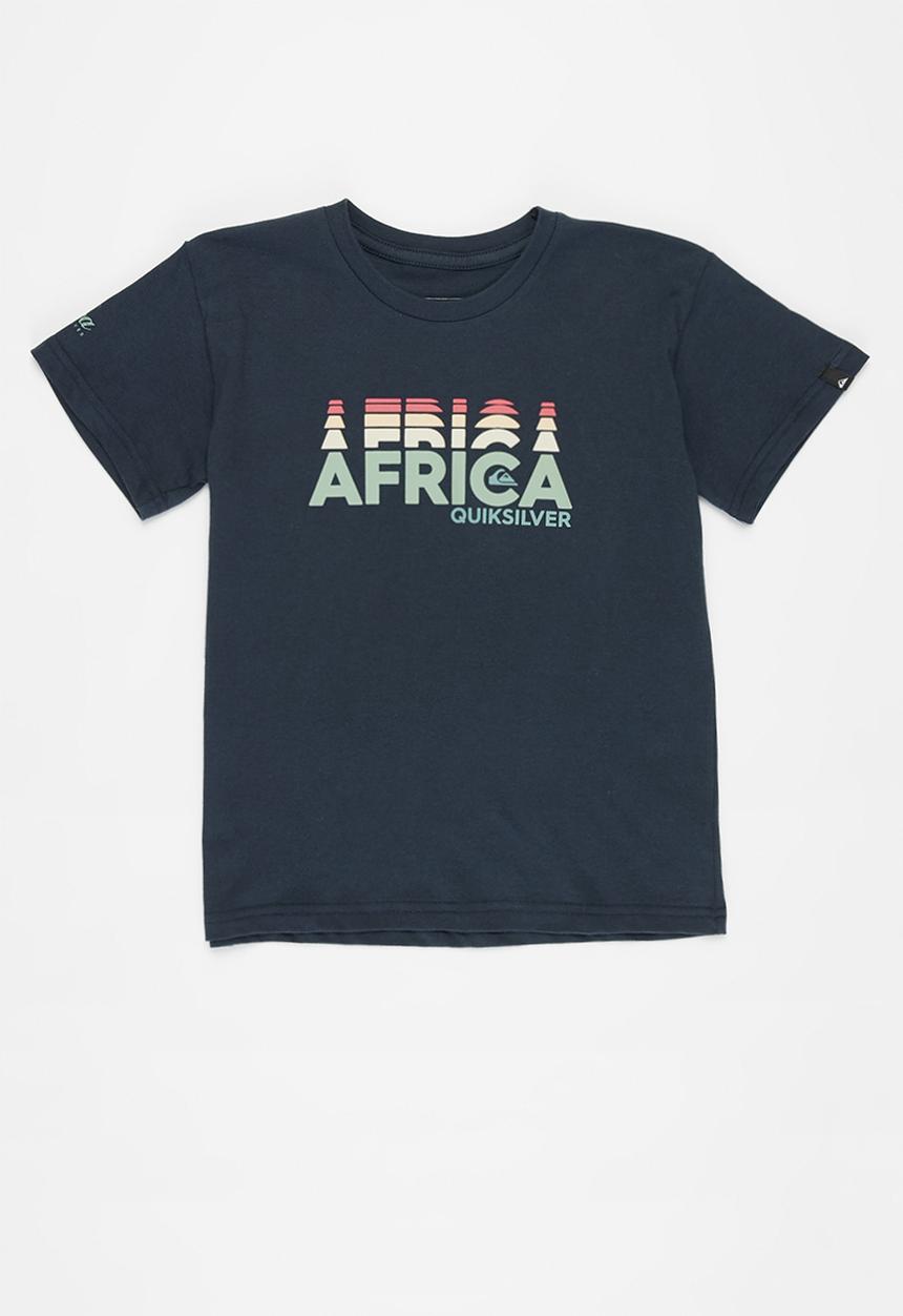Quiksilver - Africa tall stacks short sleeve tee boy - navy 