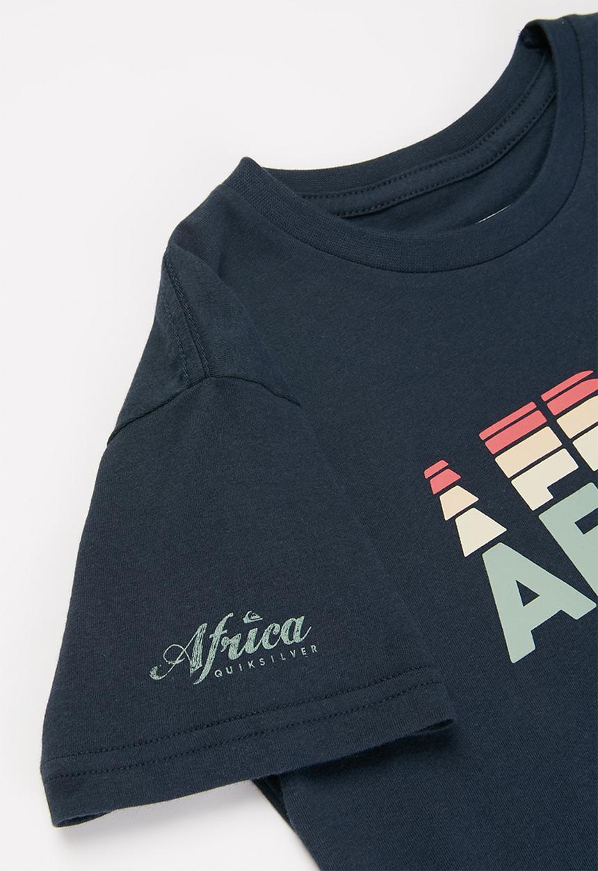 Quiksilver - Africa tall stacks short sleeve tee boy - navy 