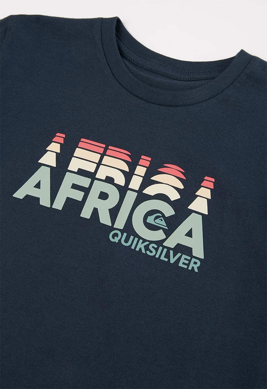 Quiksilver - Africa tall stacks short sleeve tee boy - navy 