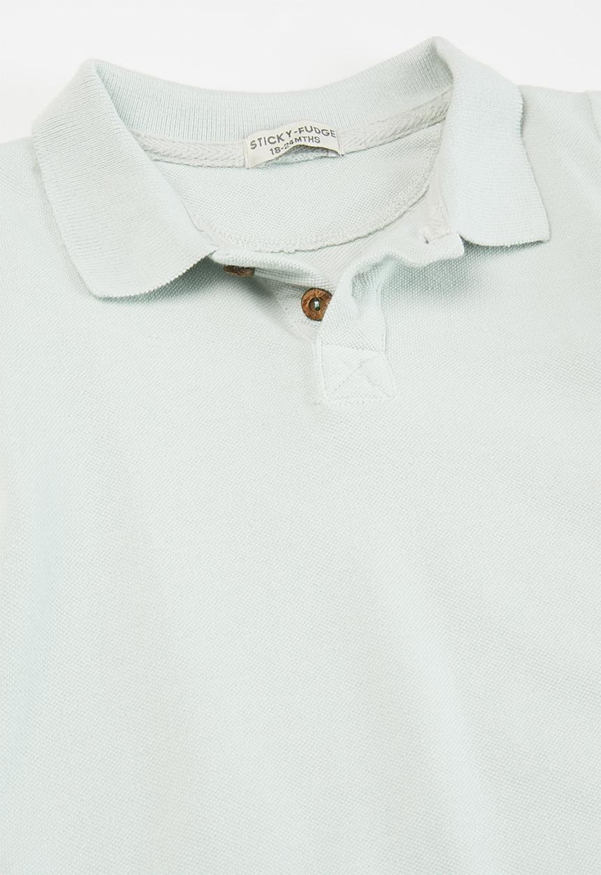 Sticky Fudge - Boys 2 pack tee - white & blue