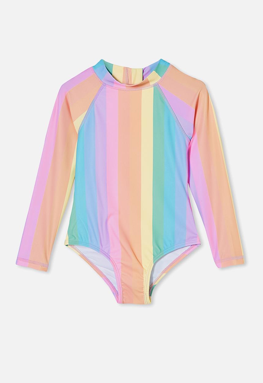 Cotton On - Lydia one piece - dorset rainbow stripe