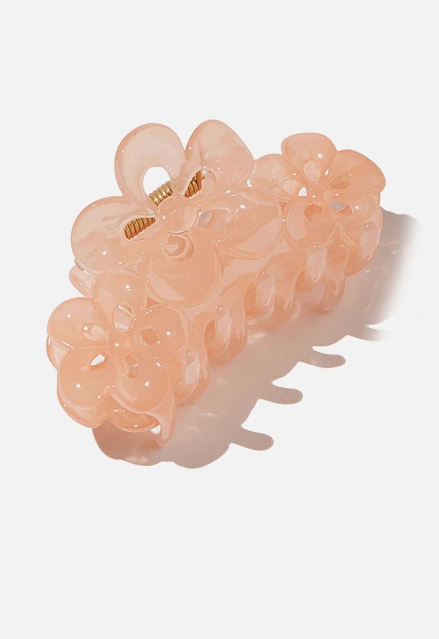Cotton On - Caitlin claw clip - milky peach tang