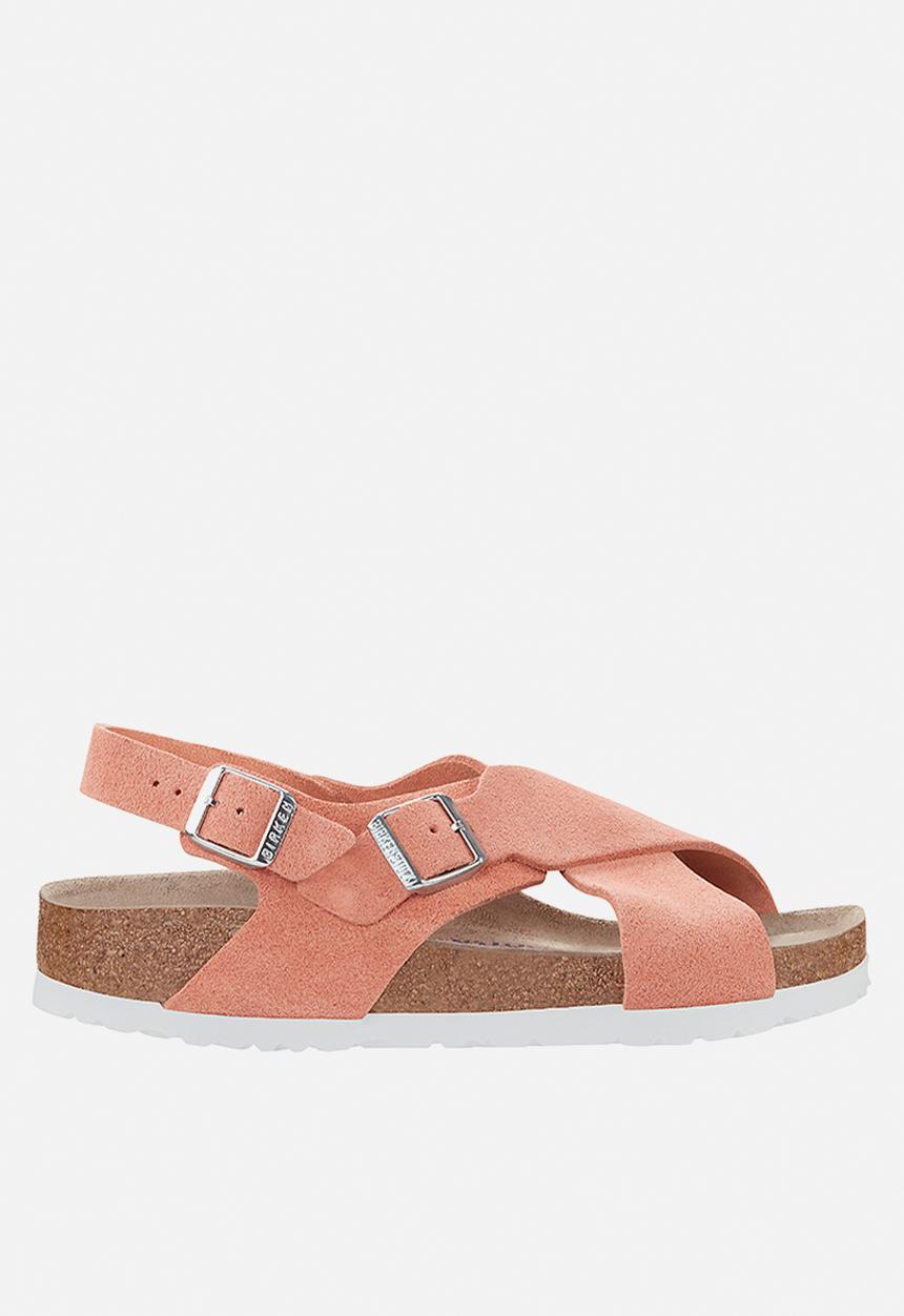 Birkenstock - Tulum sfb suede regular - coral peach