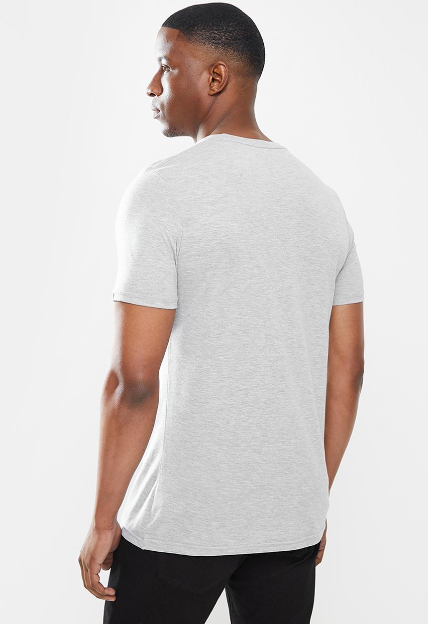 Original Penguin - Embroidered tee - rain heather