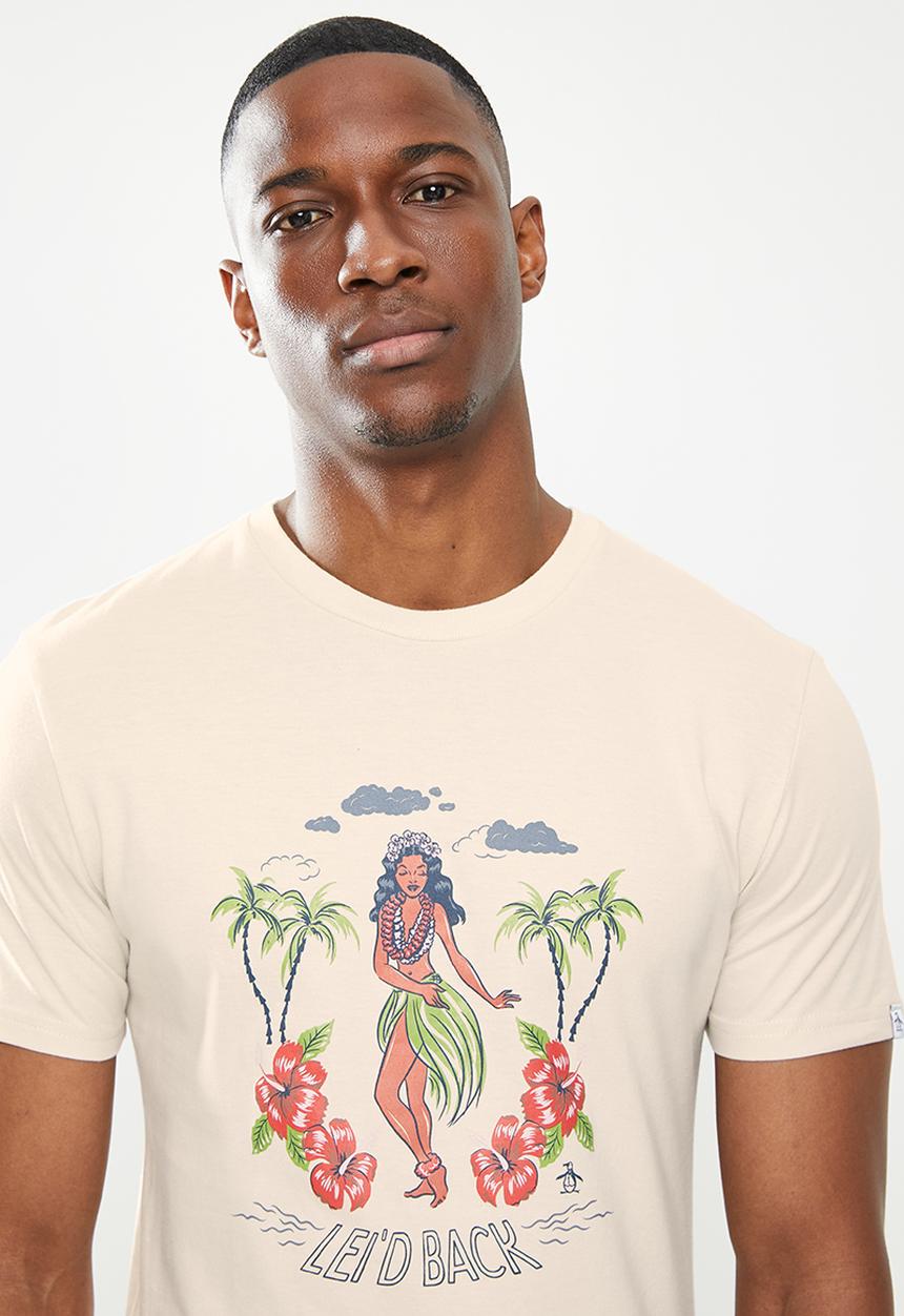 Original Penguin - Lei'd back tee - natural