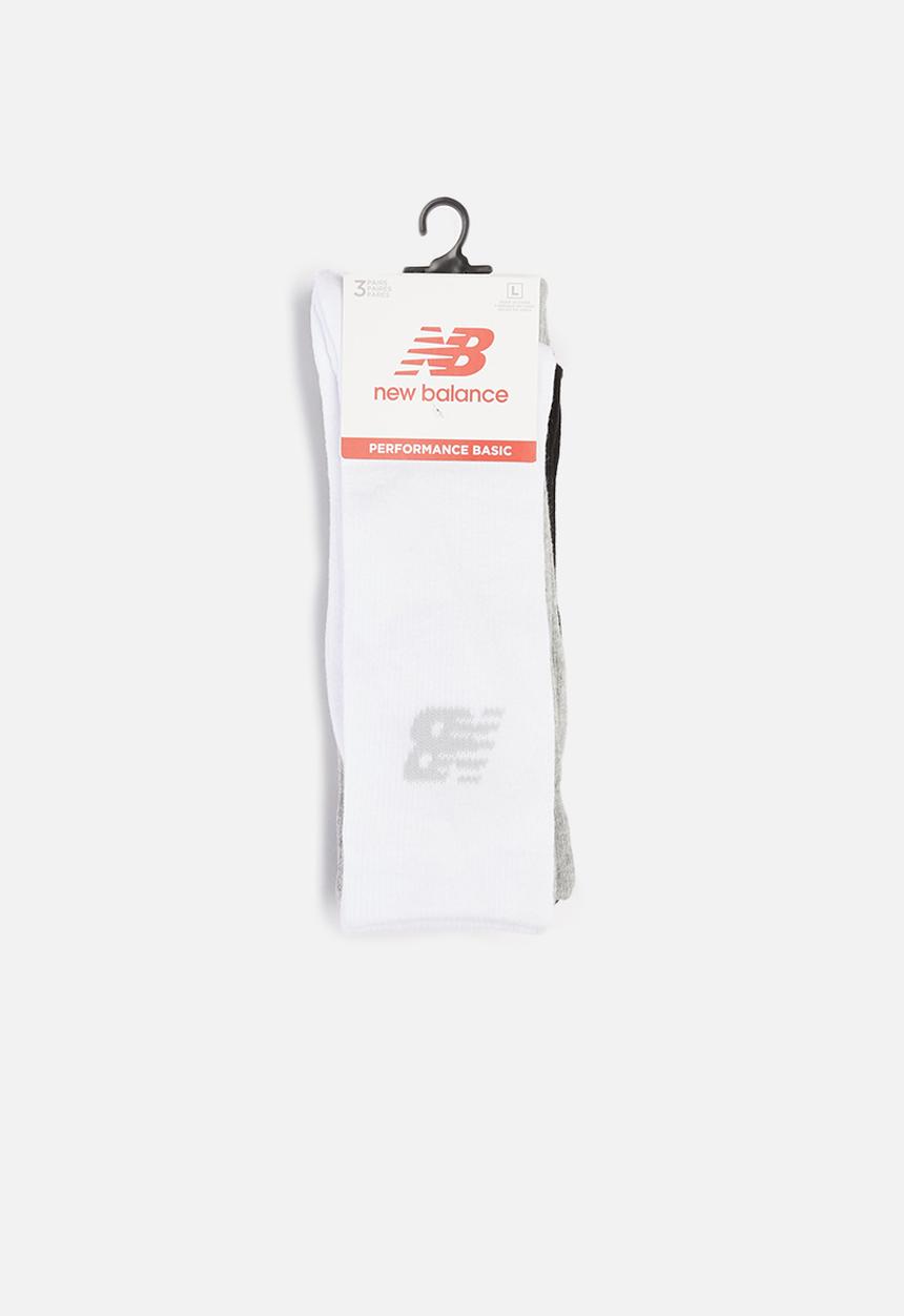 New Balance  - Core crew sock 3 pack - multi