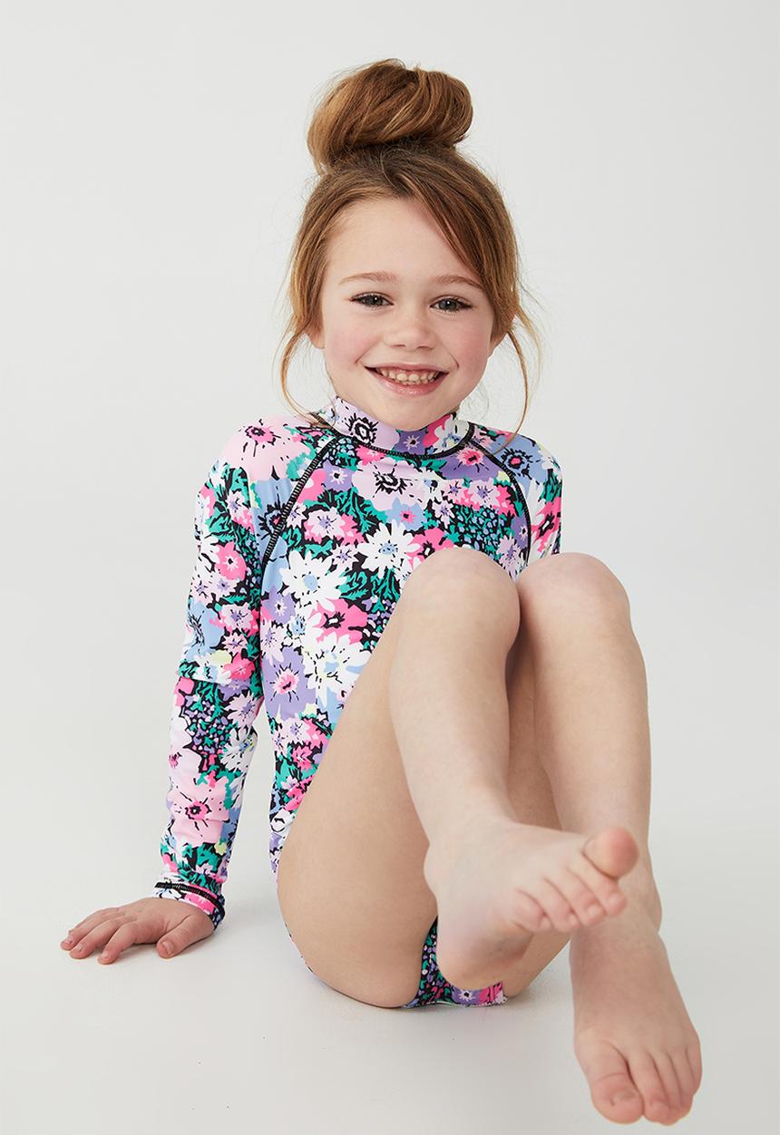 Cotton On - Lydia one piece - phantom/pop flower garden