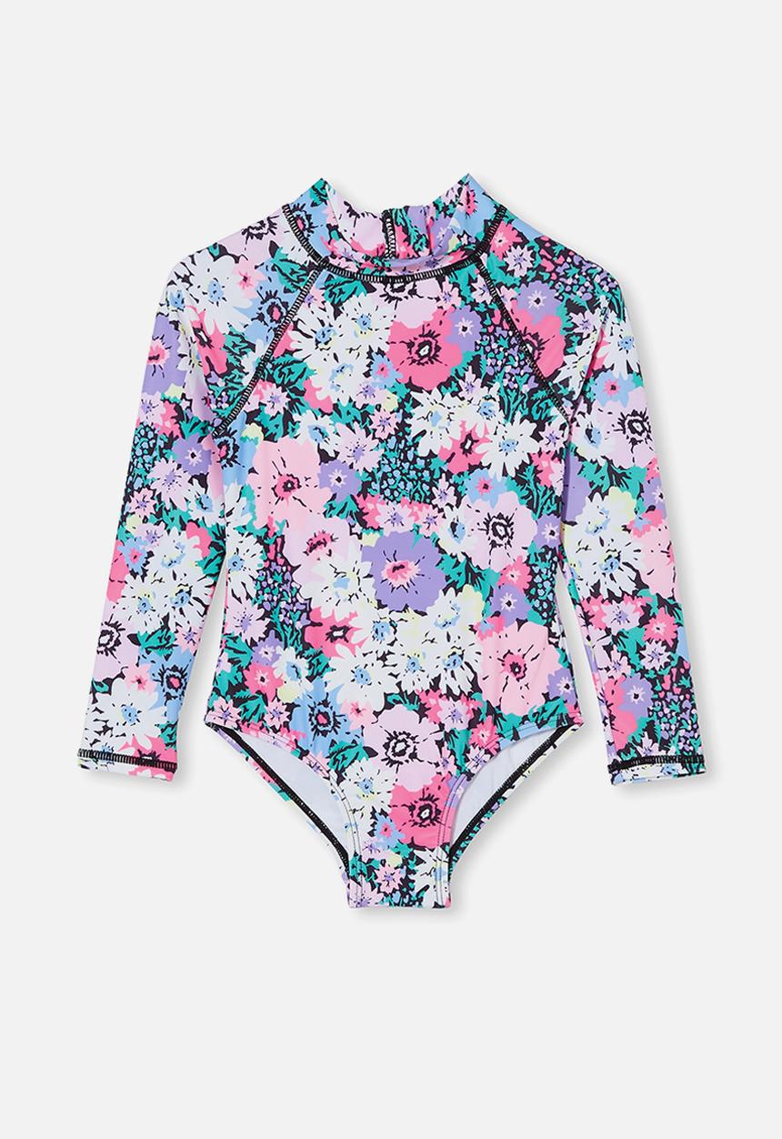 Cotton On - Lydia one piece - phantom/pop flower garden