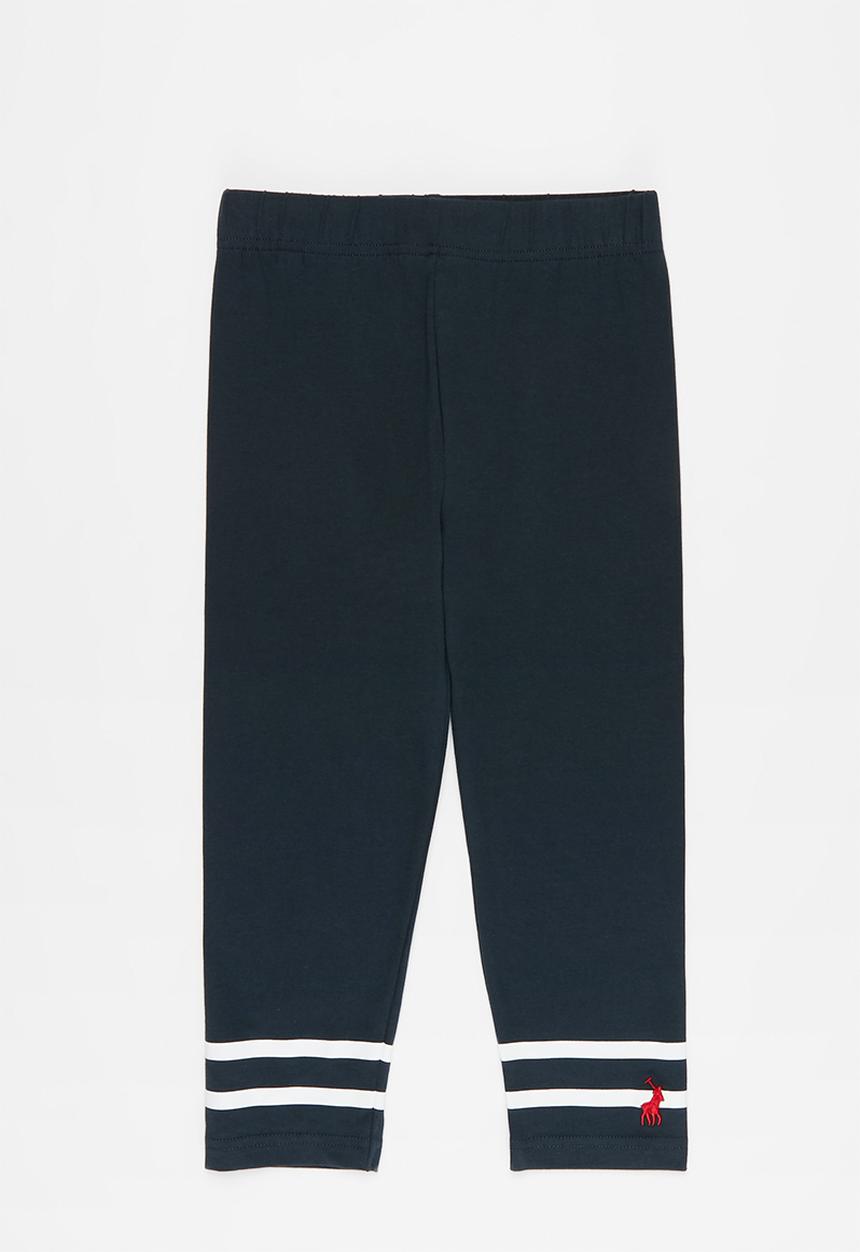 POLO - Girls stephanie striped cropped legging - navy