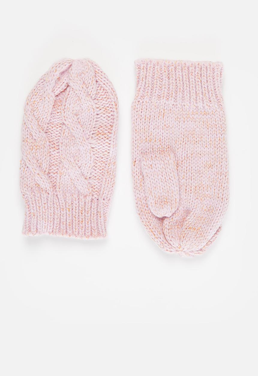 MINOTI - Girls knitted mitts - pink