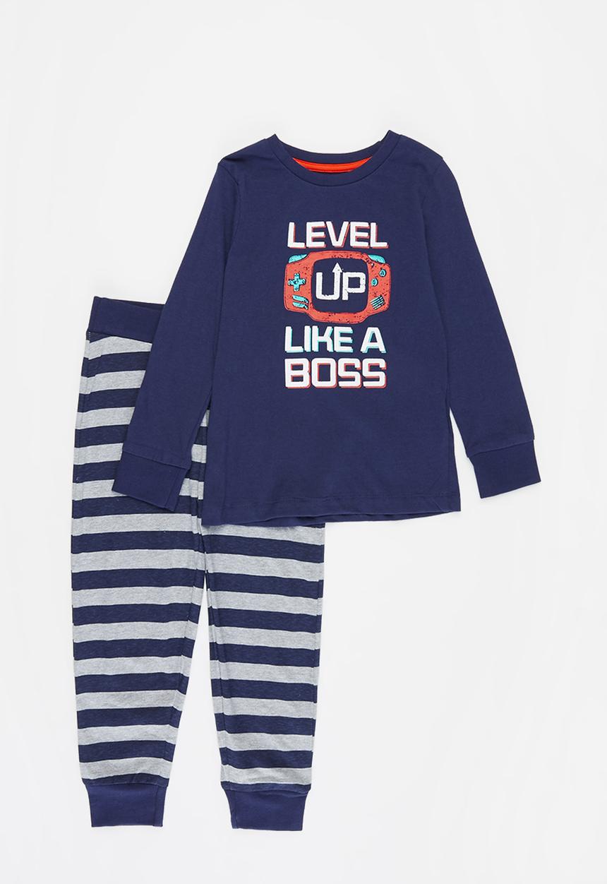 MINOTI - Boys level up pyjama set - blue