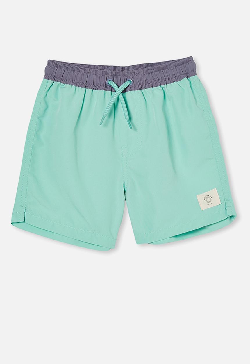 Cotton On - Bailey board short - mint breeze/steel wb