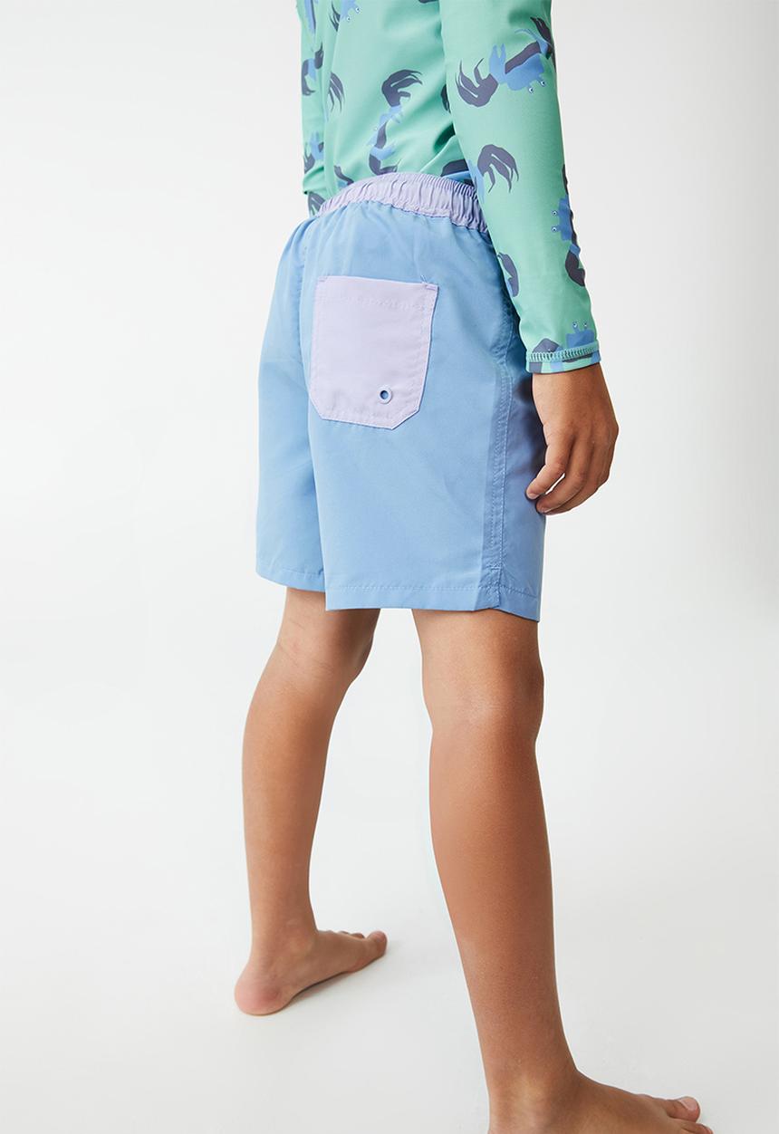 Cotton On - Bailey board short - dusk blue/smokey lilac wb