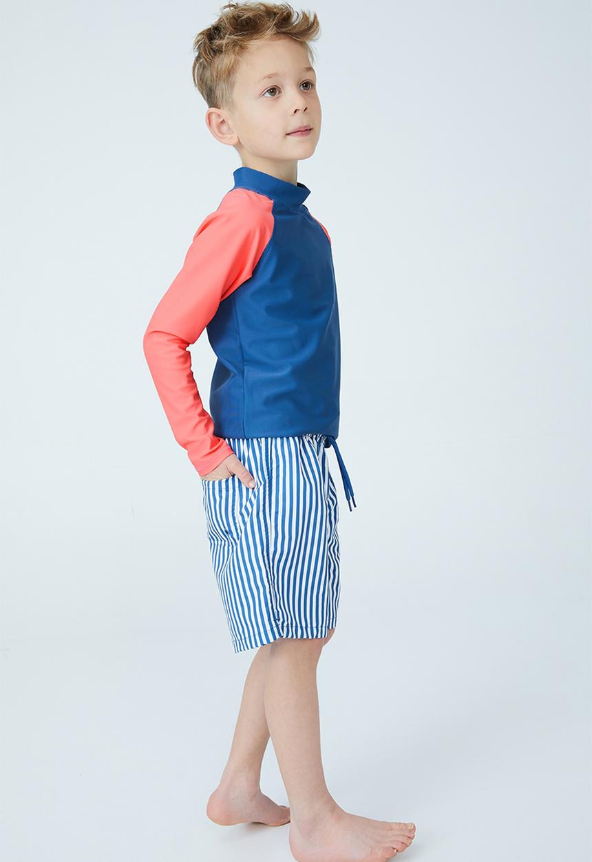Cotton On - Bailey board short - petty blue/vertical stripe