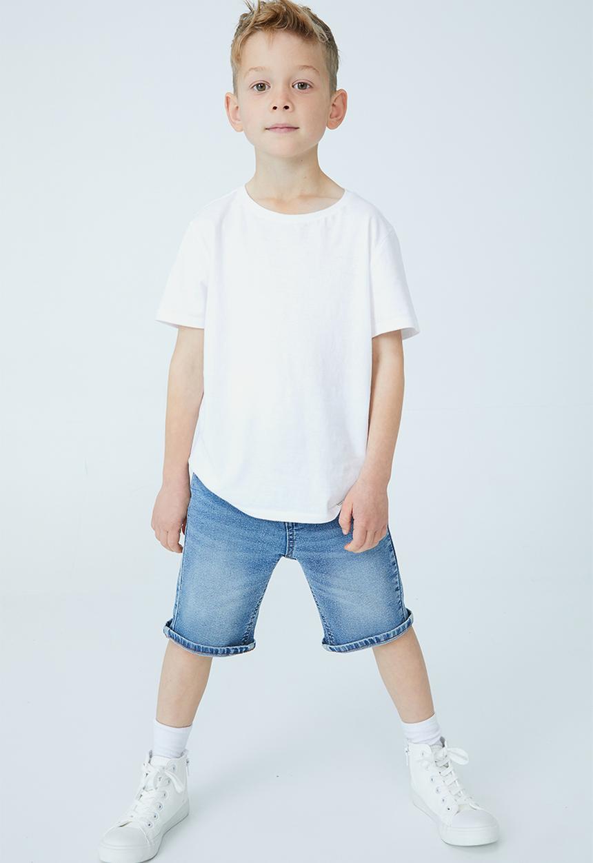 Cotton On - Slim fit short - bondi mid blue