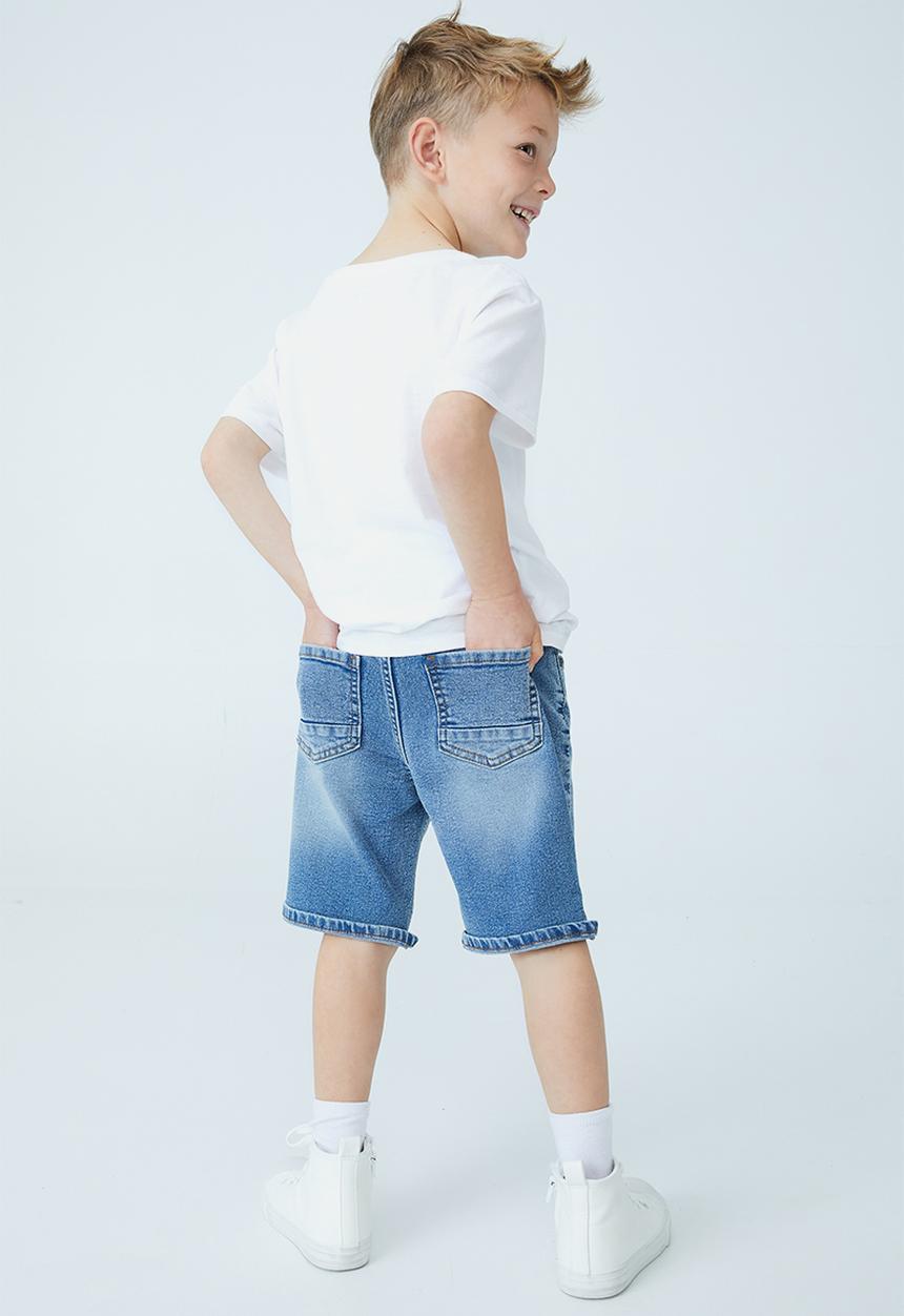 Cotton On - Slim fit short - bondi mid blue