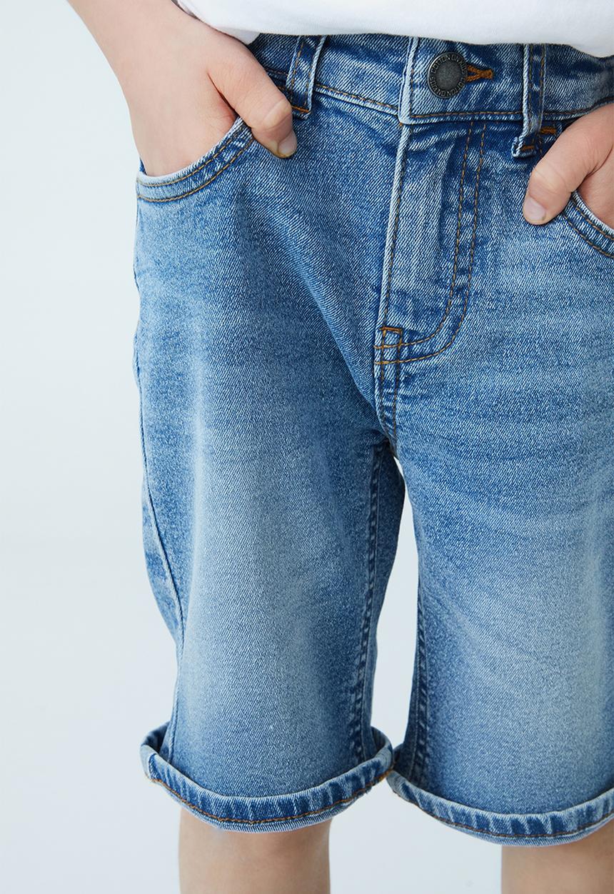 Cotton On - Slim fit short - bondi mid blue