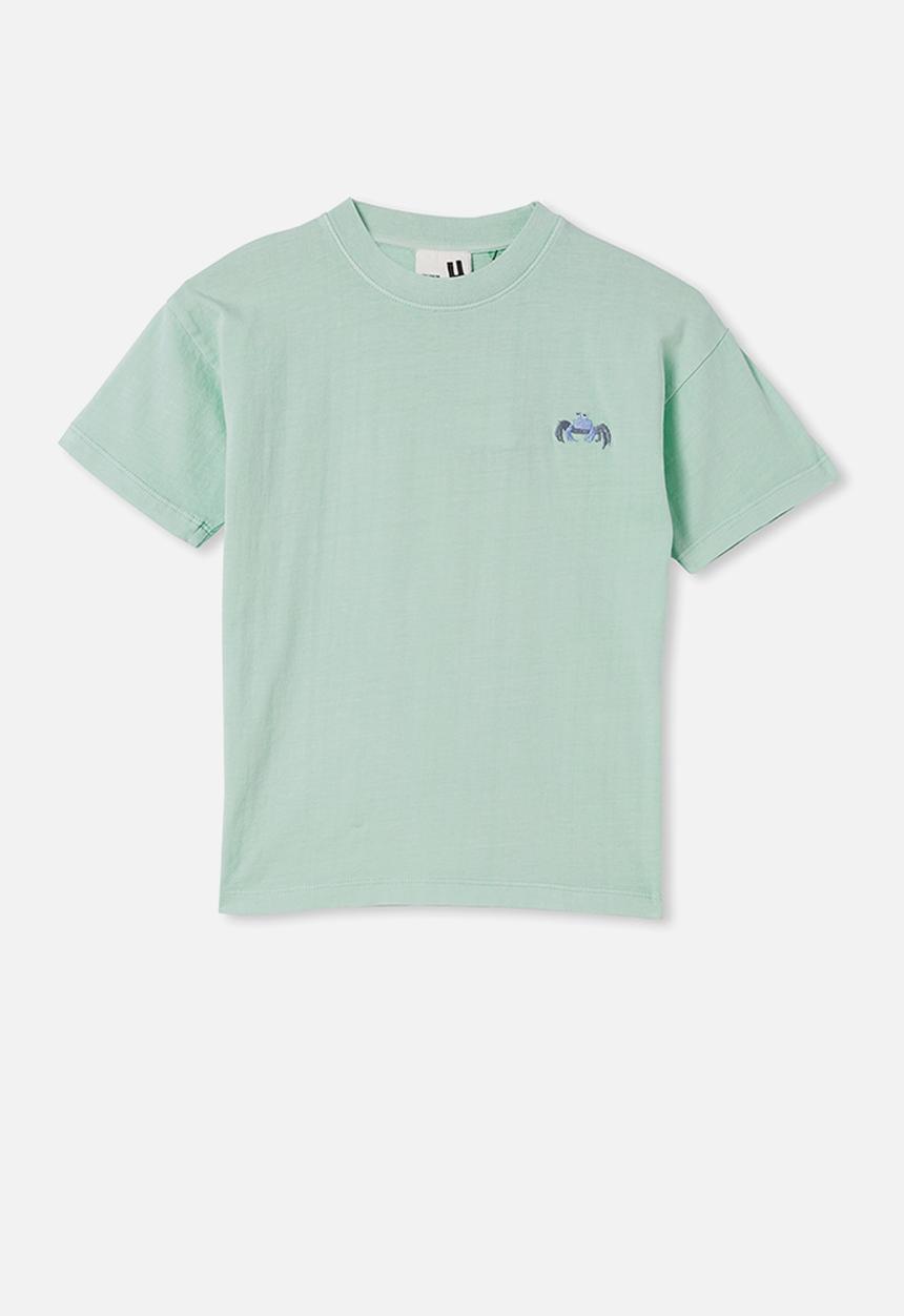 Cotton On - Scout drop shoulder short sleeve tee - mint breeze