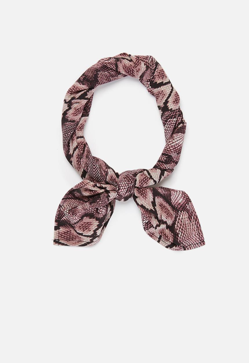 Superbalist - Snakeskin headscarf - pink