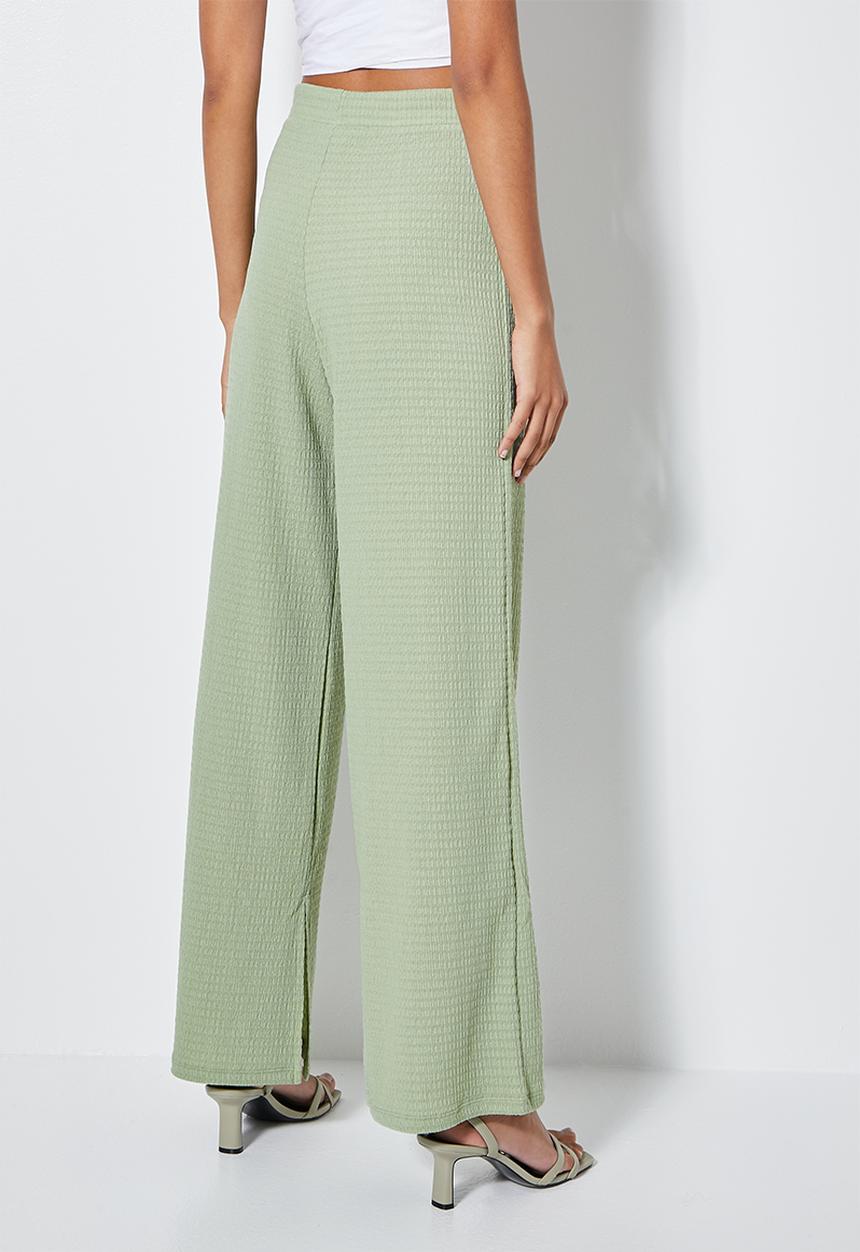 VELVET - Textured knit easy pull on pant - sage