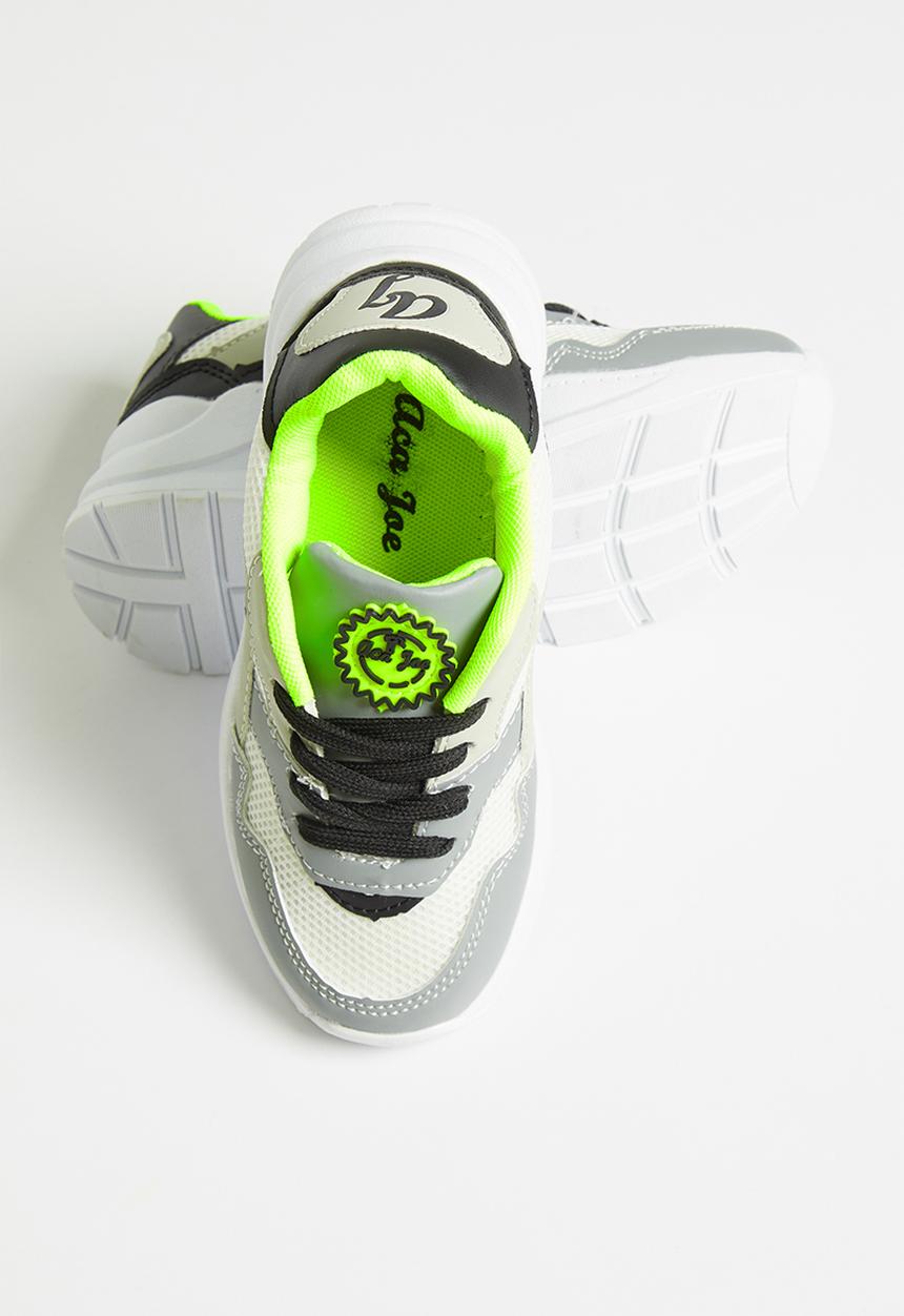 Aca Joe - Boys aca joe sneakers - white & lumo green