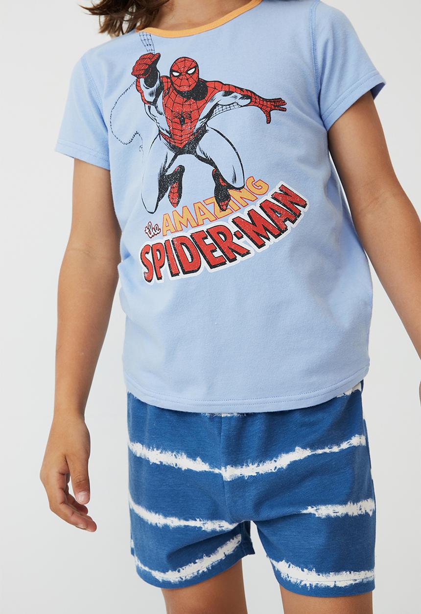 Cotton On - Hudson short sleeve pyjama set licensed - dusk blue