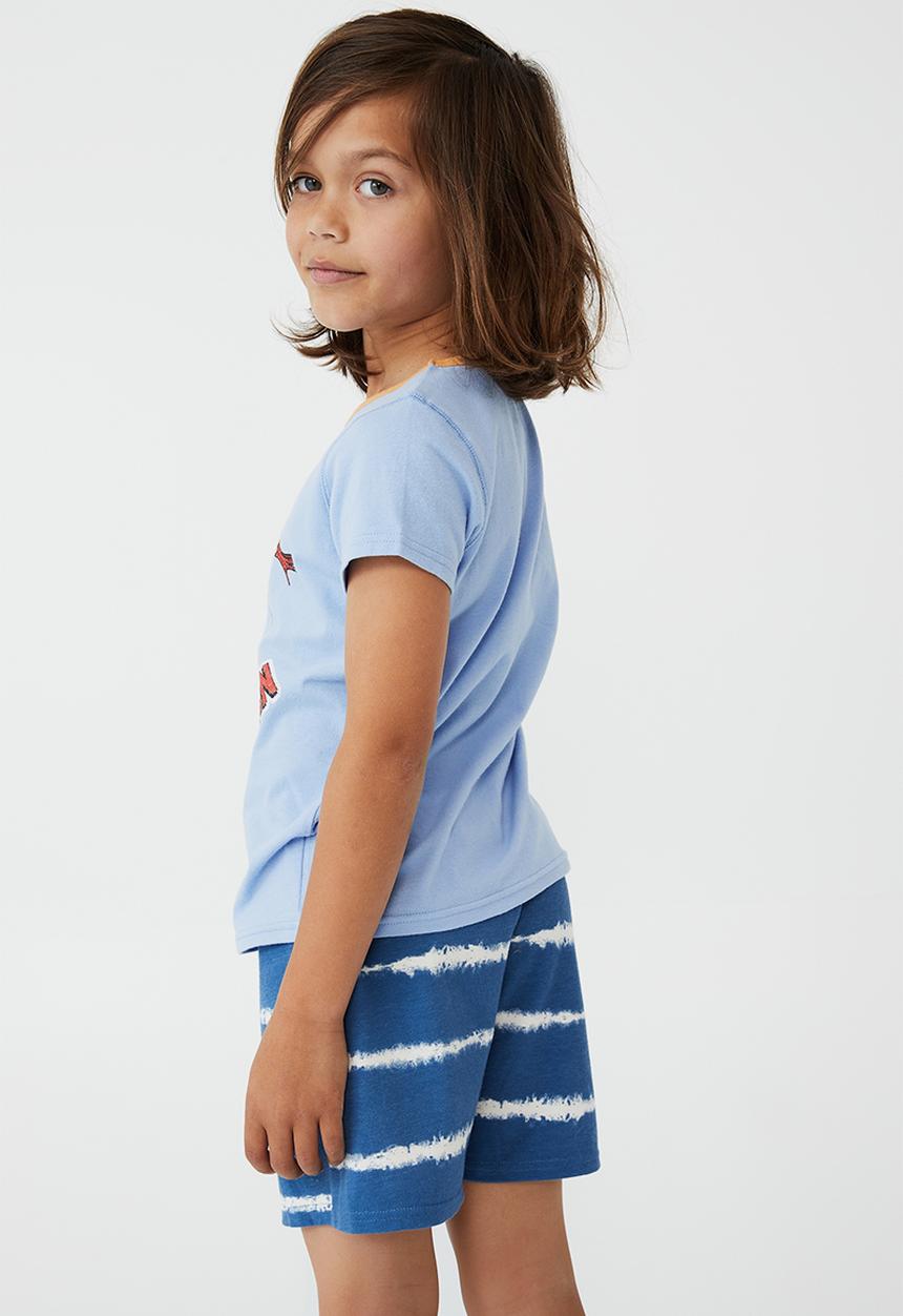 Cotton On - Hudson short sleeve pyjama set licensed - dusk blue