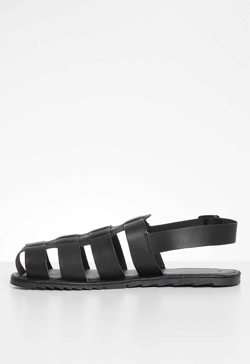 Superbalist - Fisherman leather sandal - black