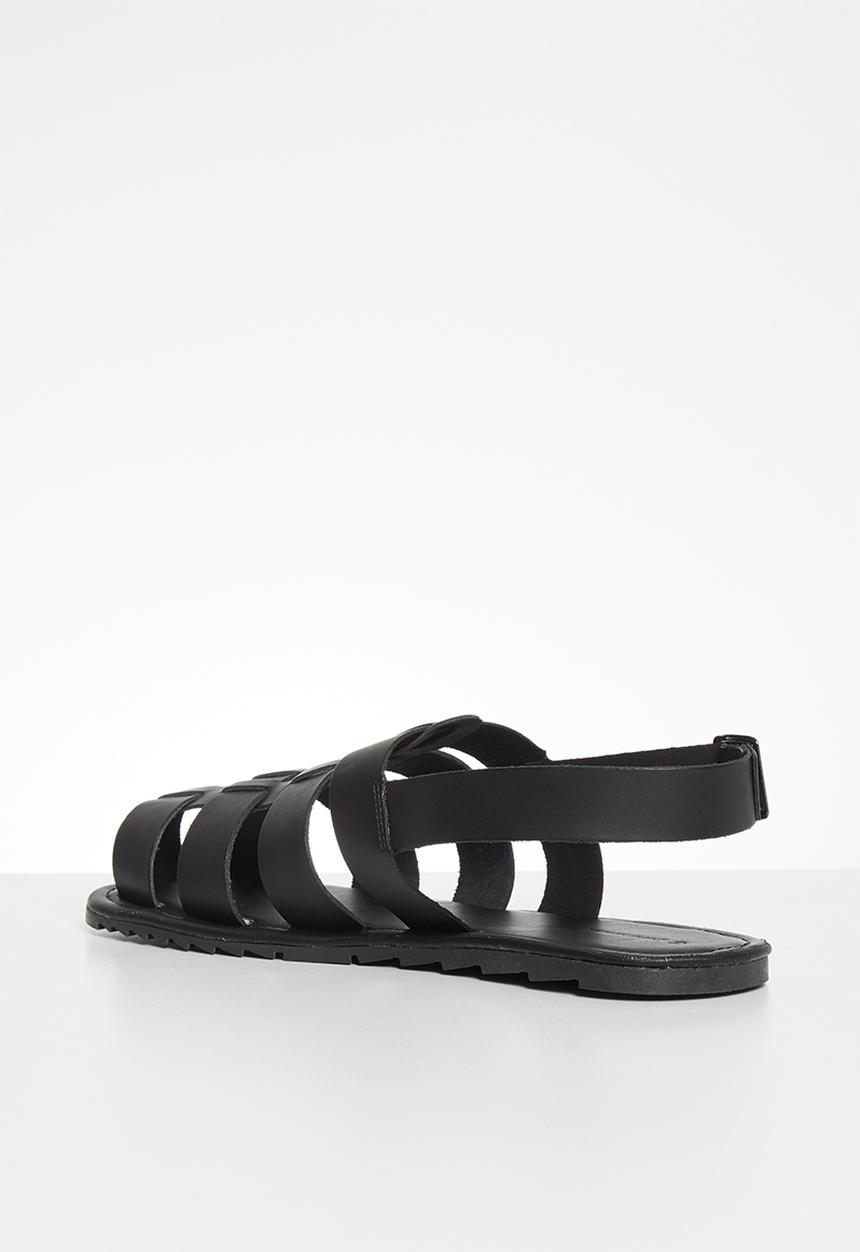 Superbalist - Fisherman leather sandal - black