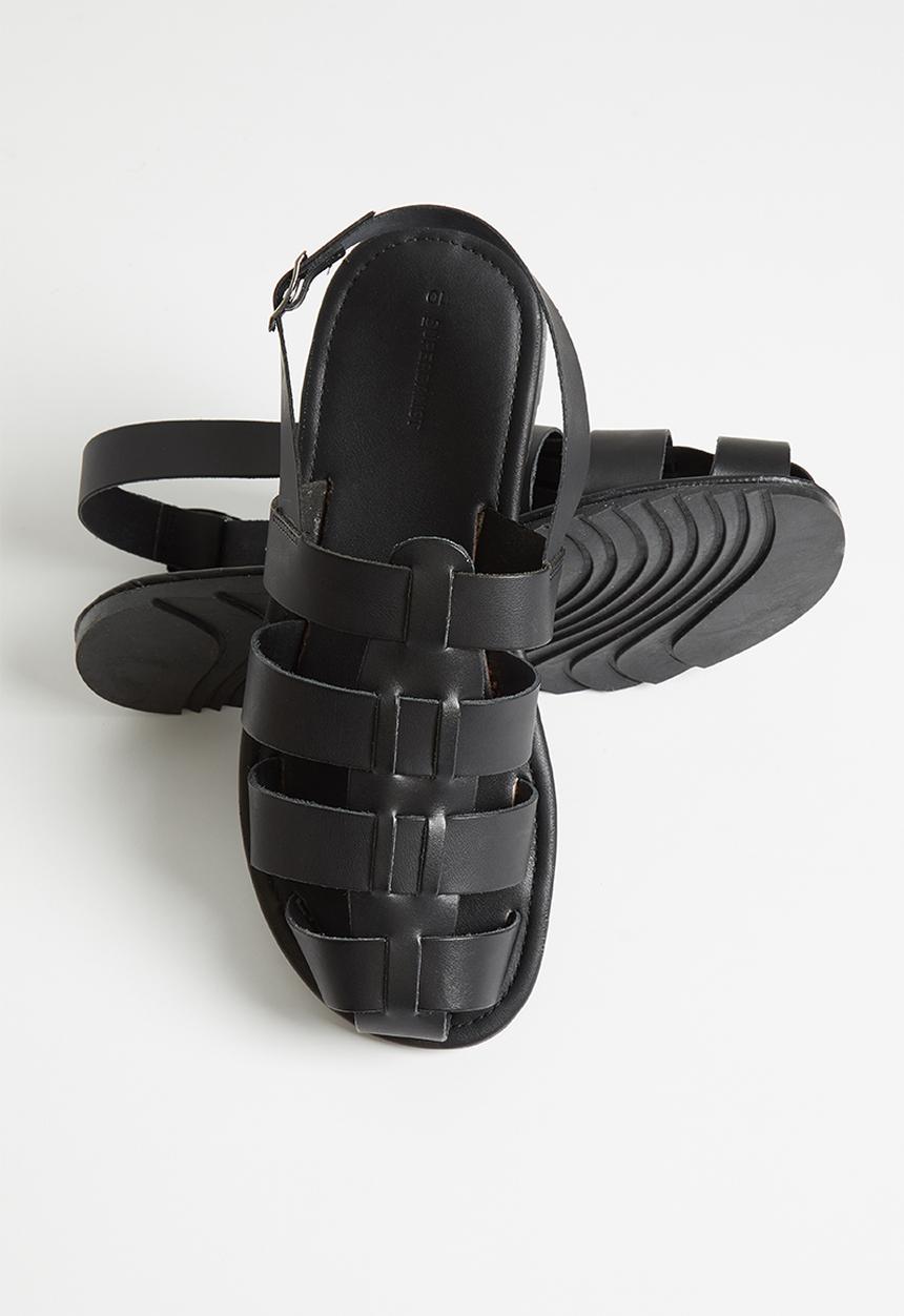 Superbalist - Fisherman leather sandal - black