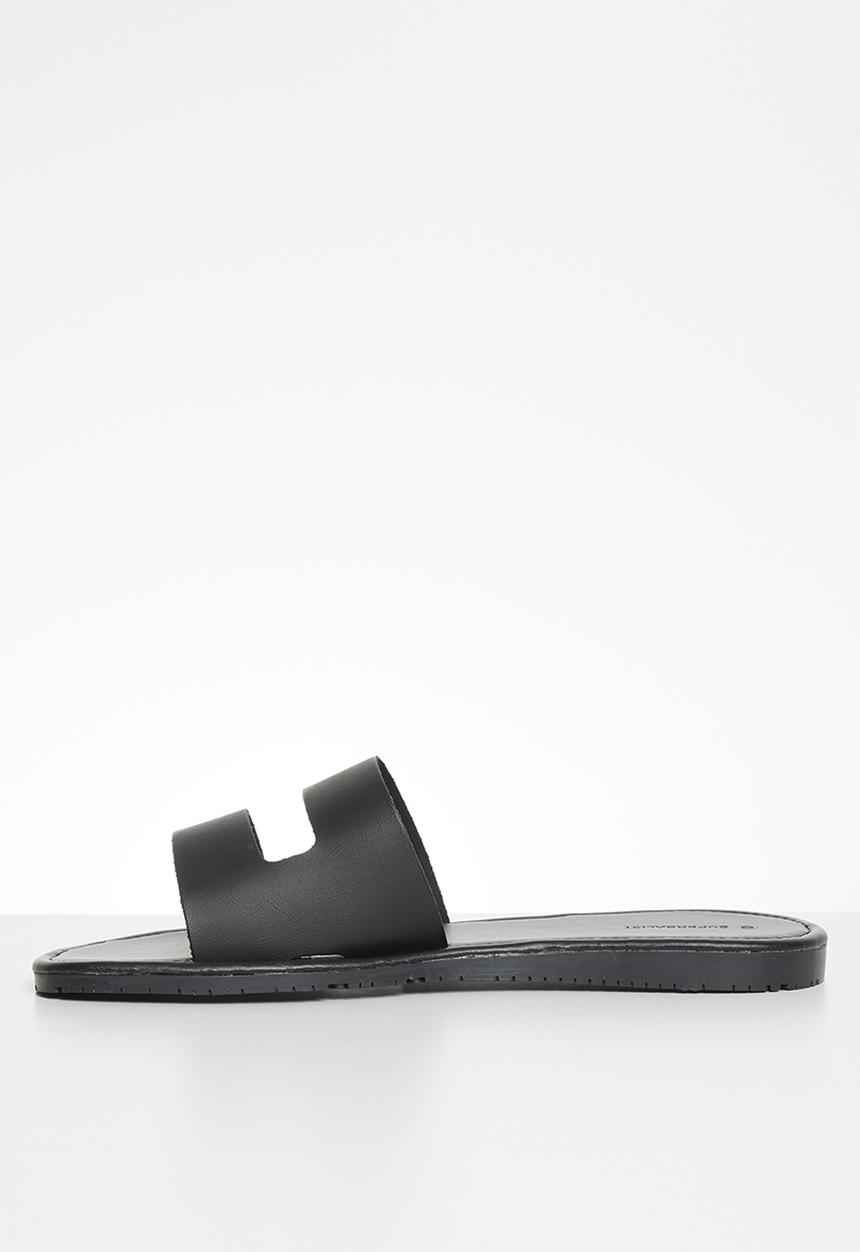 Superbalist - Spanish leather sandal - black