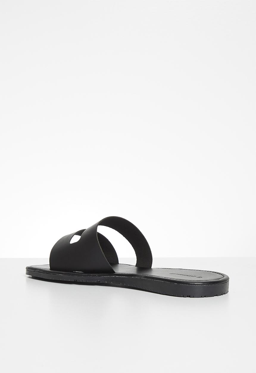 Superbalist - Spanish leather sandal - black