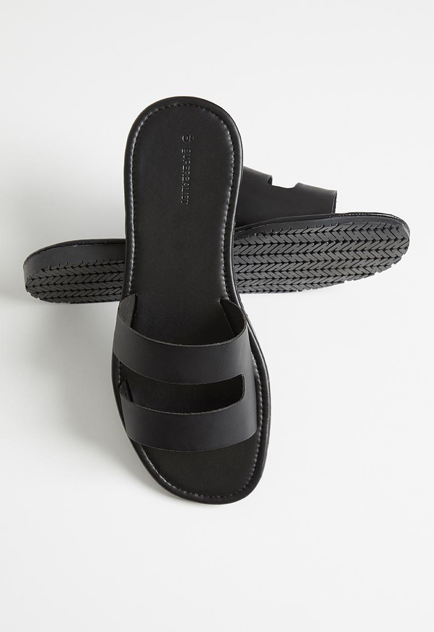 Superbalist - Spanish leather sandal - black