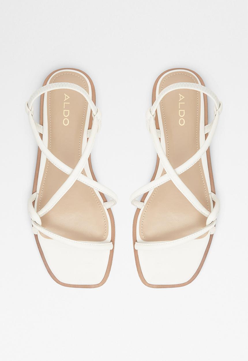 ALDO - Toosieflex leather sandal - white
