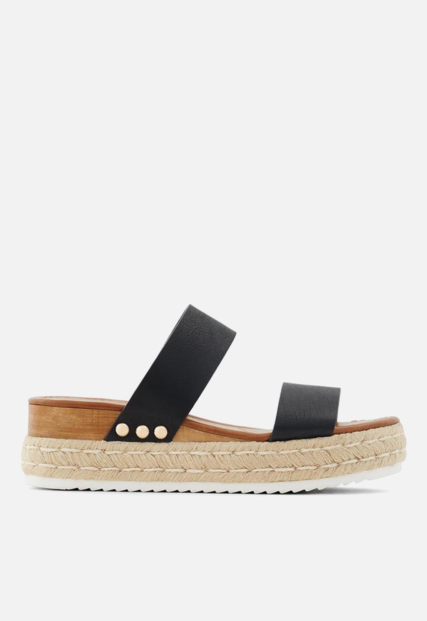 Call It Spring - Savannah espadrille sandal - black
