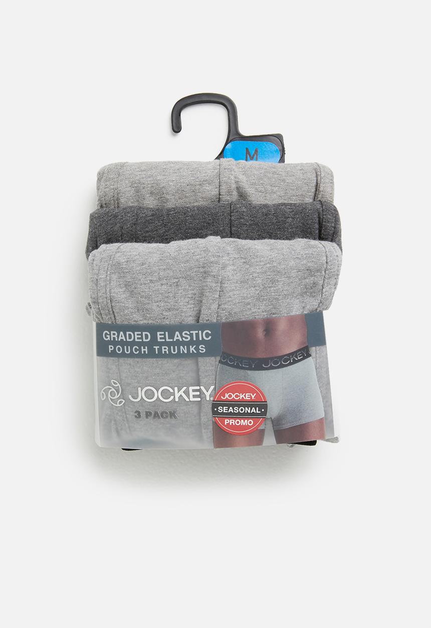 Jockey - Graded 3 pack pouch trunks - grey