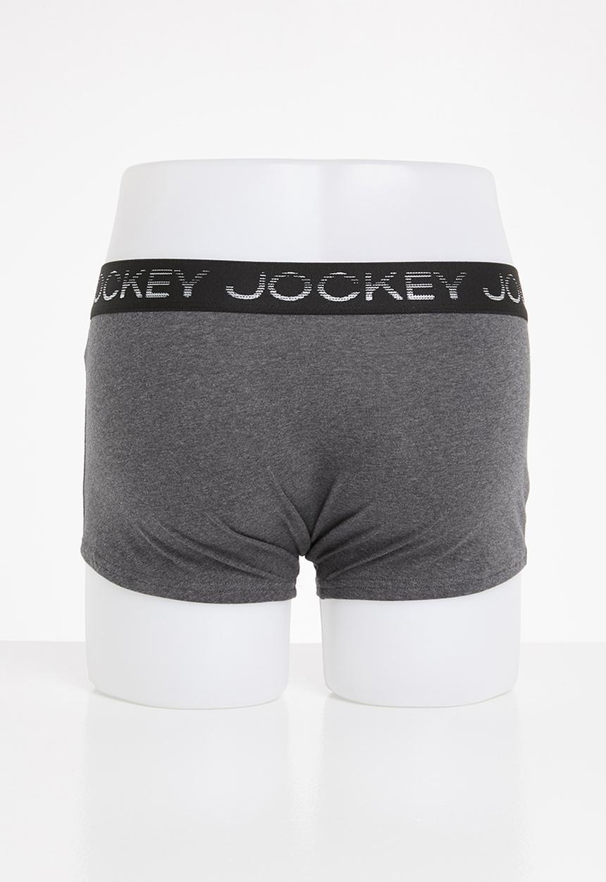 Jockey - Graded 3 pack pouch trunks - grey