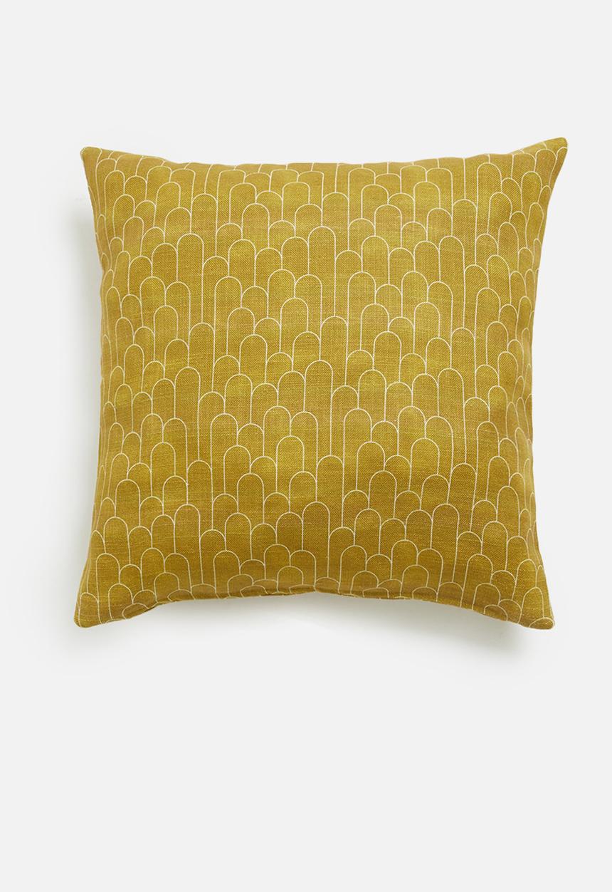 Hertex Haus - Arches cushion cover - mustard