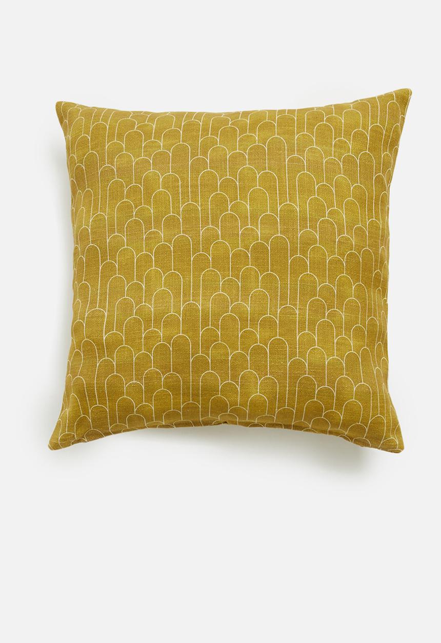 Hertex Haus - Arches cushion cover - mustard