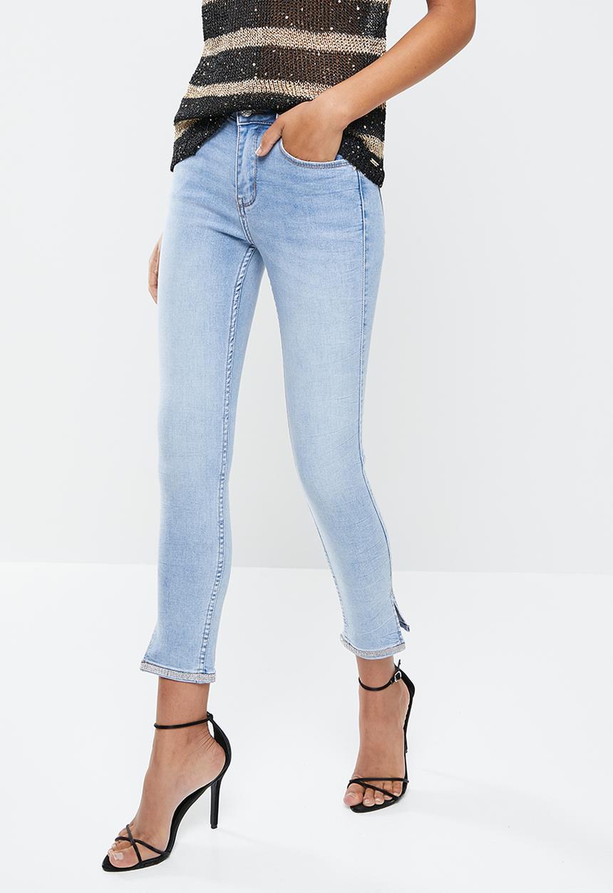 SISSY BOY - Axel skinny with hem crochet - light vintage