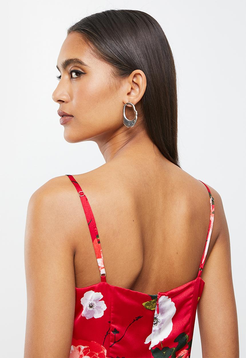 GUESS - Sleeveless hailey dress - red
