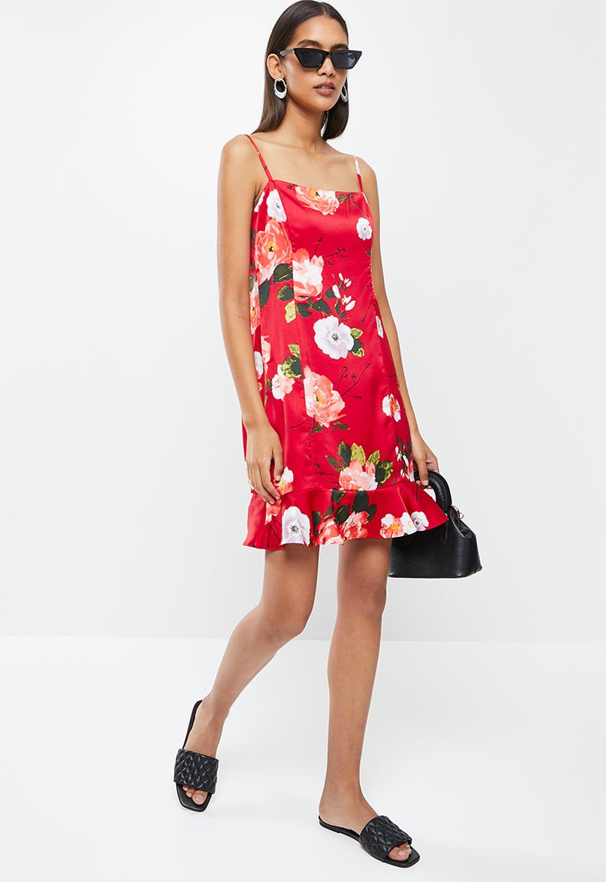 GUESS - Sleeveless hailey dress - red