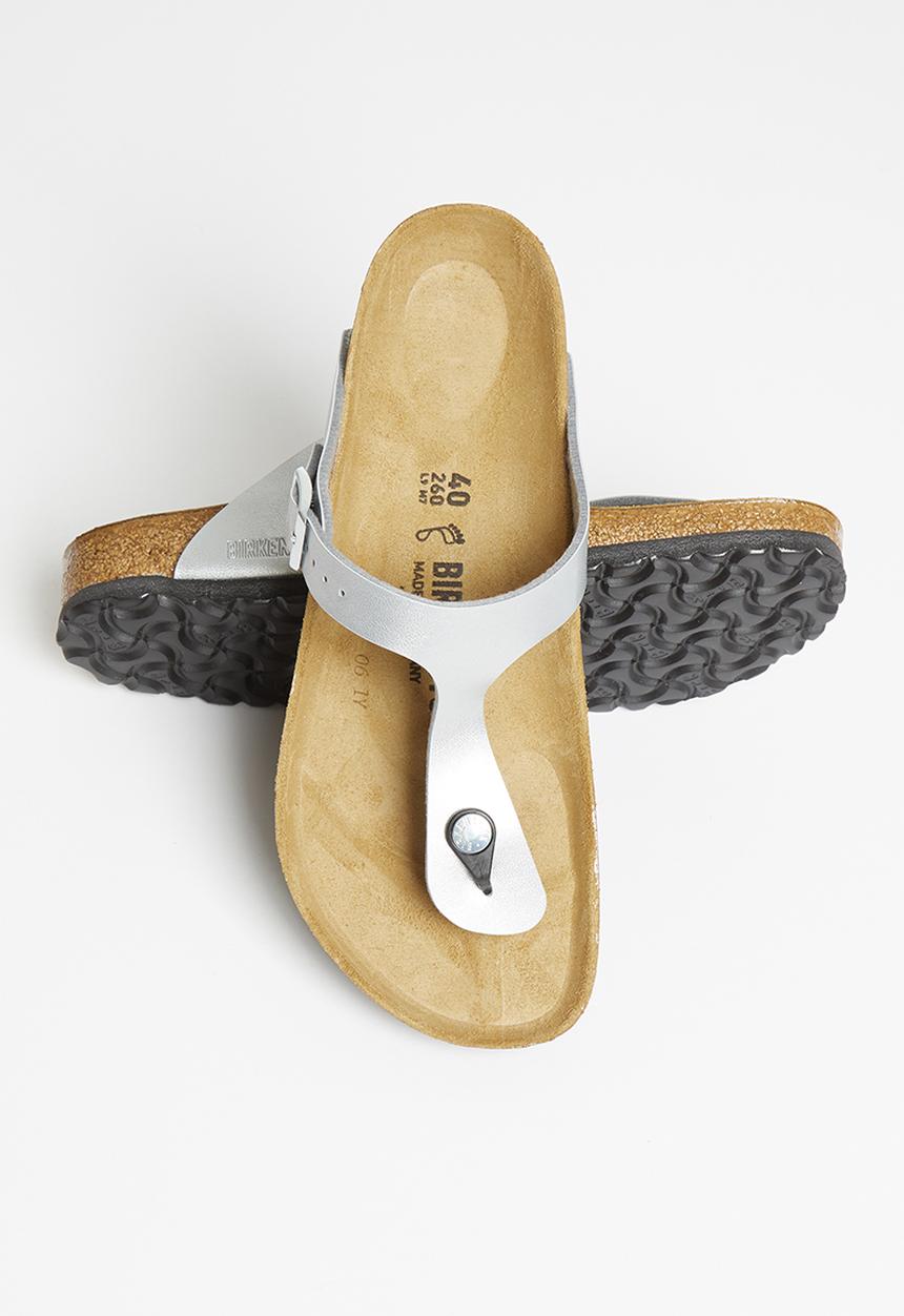 Birkenstock - Gizeh birko-flor regular - silver