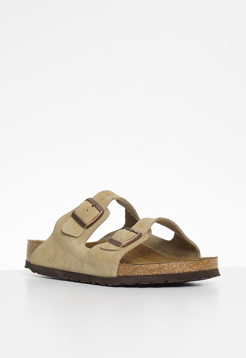 Birkenstock - Arizona suede soft footbed - taupe