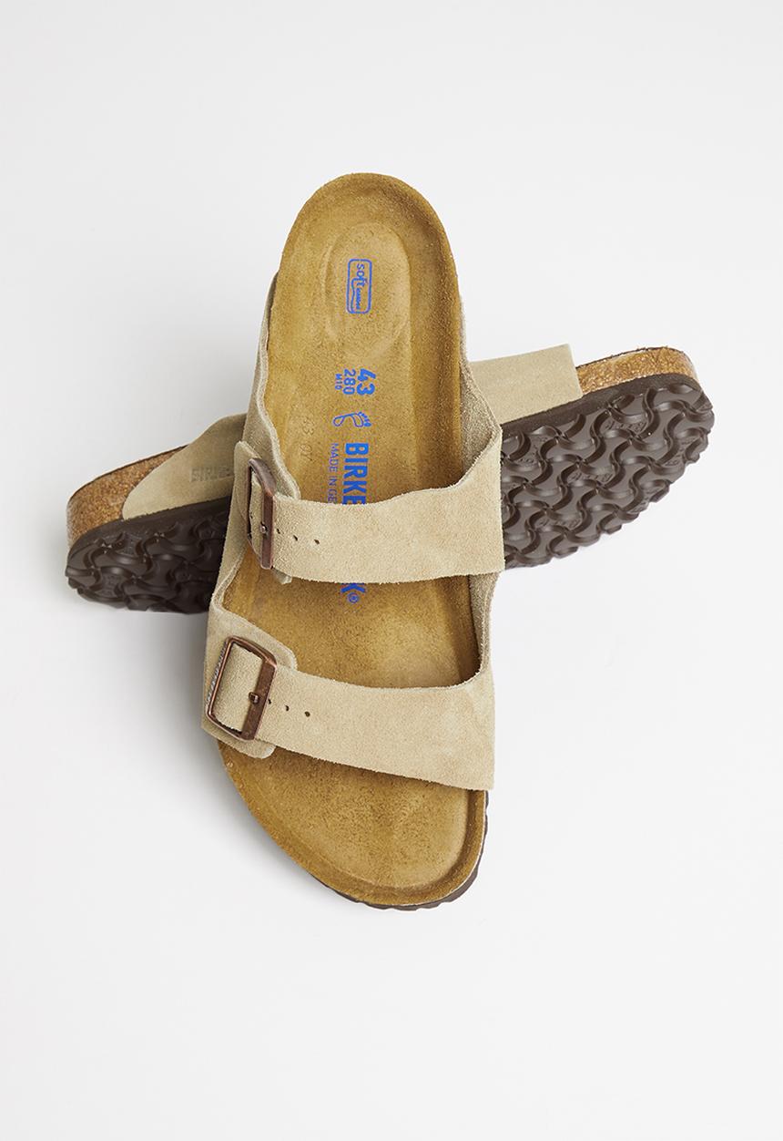 Birkenstock - Arizona suede soft footbed - taupe
