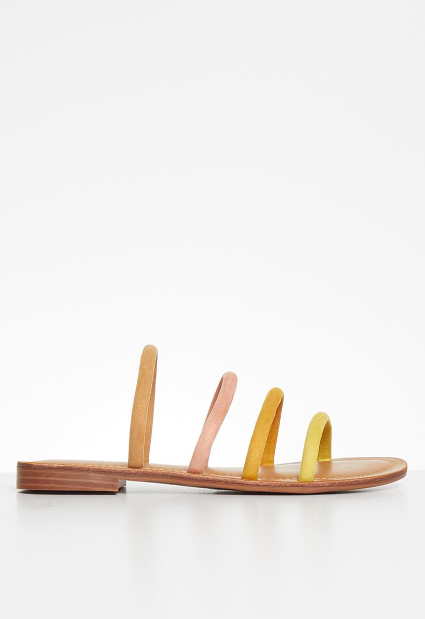 Miss Black - Sicily1 sandal - yellow & orange 